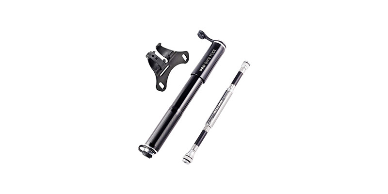 Pro Bike Tool - Pump with Gauge Fits Presta and Schrader